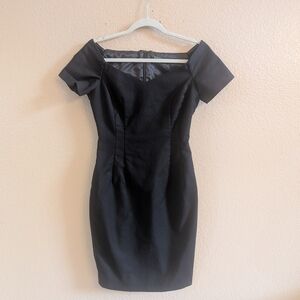 Zara Black Off-Shoulder Sweetheart Neckline Mini Dress M Fits Like S